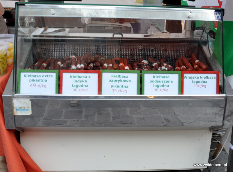 Kraków - Mały Rynek - Dni Węgrzyna - węgierskie kiełbasy