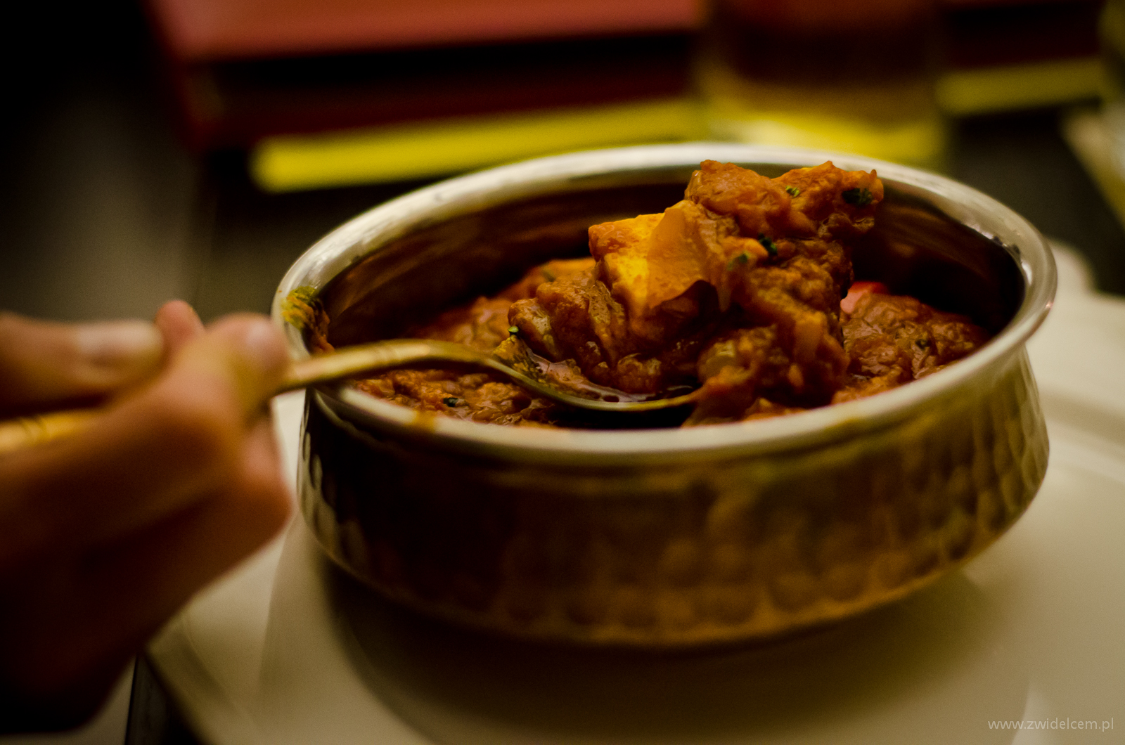 Kraków - Ganesh - Madras Paneer na łyżce