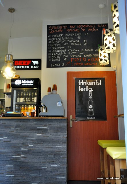Kraków - Beef Burger Bar - Menu
