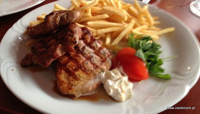 Morawy - Rozdrojovice - Hotel Atlantis - Grillowana wieprzowina