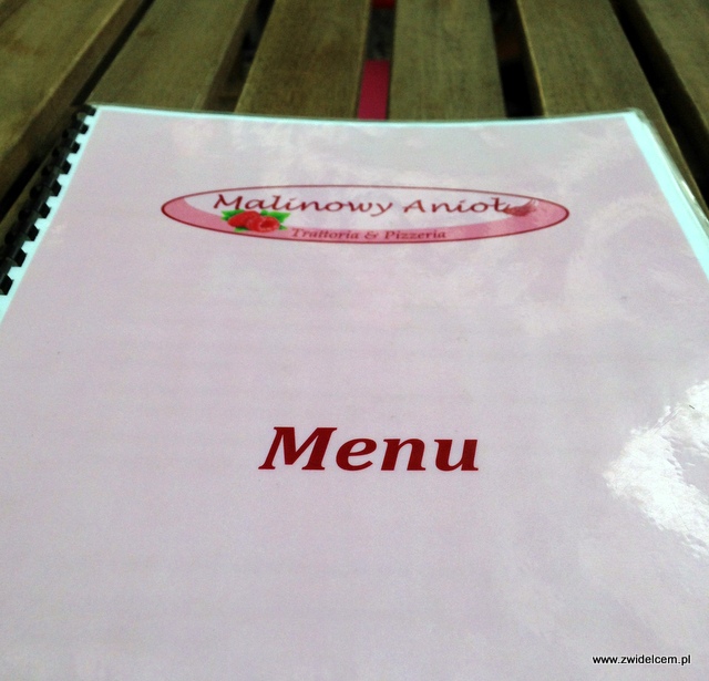 Kraków - Zielonki - Malinowy Anioł - Menu