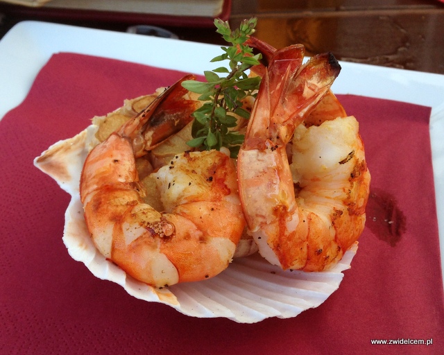 Kraków - Piri piri - krewetki w czosnku