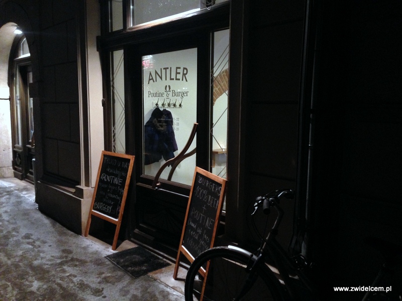 Kraków - Antler Poutine&Burger - wejście