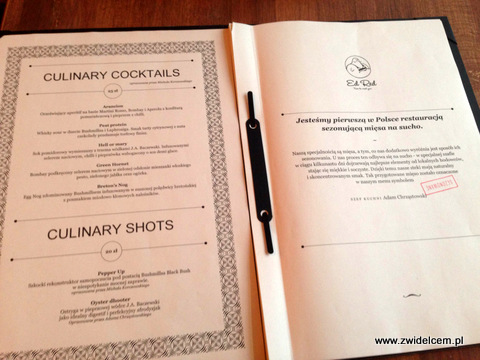 Kraków - Ed Red - Menu otwarte