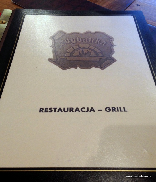 Kraków – Zdybanka – menu