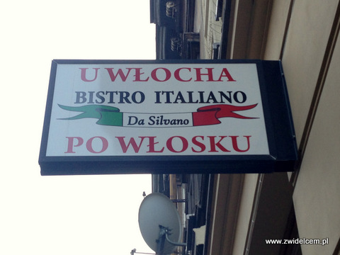 Kraków - Bistro Italiano da Silvano - szyld